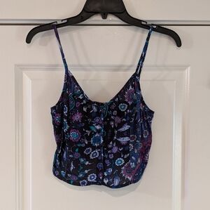 Kendall & Kylie Floral Crop Top, Size S